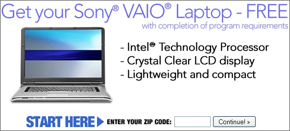 Save And Get Your Free Sony VAIO Laptop Today